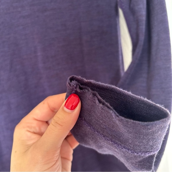 Smartwool Women's Purple Wool Quarter Zip Top Size Large - Picture 5 of 8
